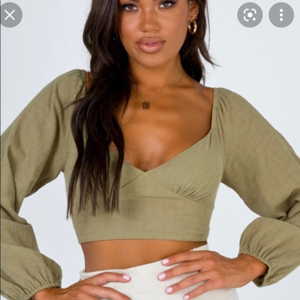 Cropped princess Polly long sleeve shirt